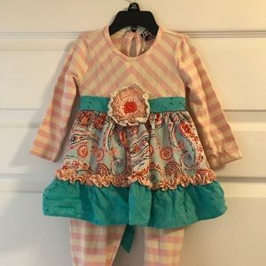 Toddler girl ruffle outfit